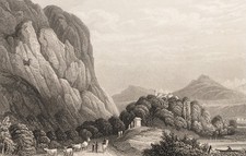 PAYNE (*1812) nach MAYER (*1791), Martinswand-Landschaft, Sst. Romantik