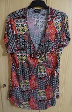 Edles Oberteil Lang - Shirt bunt - mia linea Gr. L - neu & ungetragen