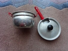 Blechgeschirr  60/70ziger Jahre, Pfanne, und Topf,  Puppenküche,  Puppenhaus