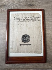 Original Unidokument Basel 1672 – handgeschriebene Urkunde mit Siegel
