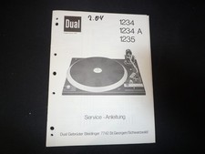 Original Schaltplan  Service Manual Dual  1234 1234 A 1235