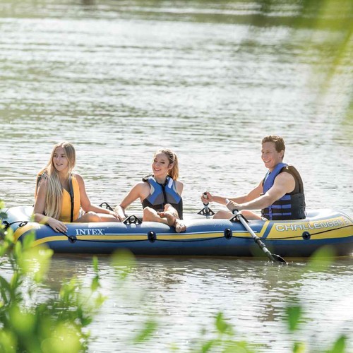 Schlauchboot mit ruder - ruder, und