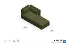 IKEA Vallentuna Sofa   Stoff grün   -neuwertig-   - KAUFGELEGENHEIT !  wandelbar