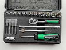 Stahlwille Steckschlüssel Garnitur Ratsche Umschaltknarre 1/4 Ratchet