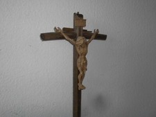 Kruzefix Holzkreuz Jesus INRI Kreuz Religion Dekoration beten Glaube H 48 cm