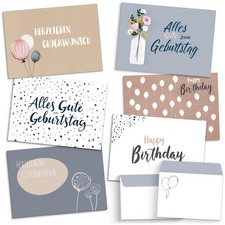 20 Geburtstagskarten Set mit