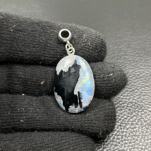 Mondstein turmalin cabochon - turmalin,