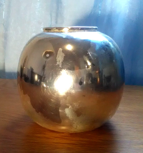 Design kugel vase versilbert - design,