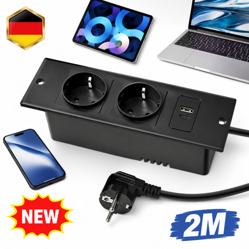 Tischsteckdose 1 - tischsteckdose, 4-in-1