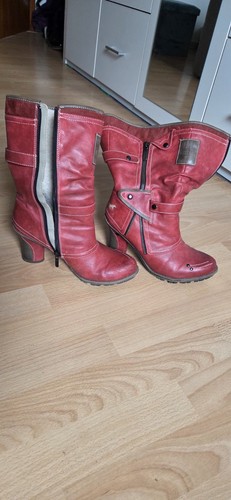 Mustang damen lederstiefel - mustang,