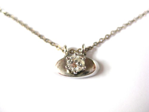 Anhänger mit kette weißgold - anhänger,