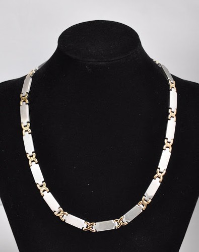 Edelstahl collier halskette - collier,