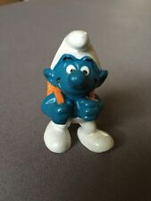 Schule Schlumpf mit orangem Ranzen Rarität Sammler Peyo Bully West Germany 20103