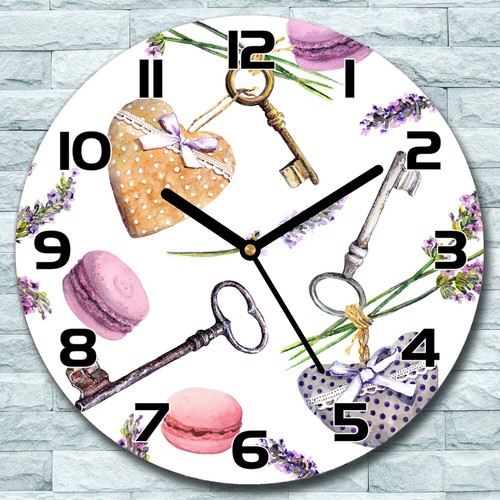 Wanduhr aus glas rund 30 - glas,