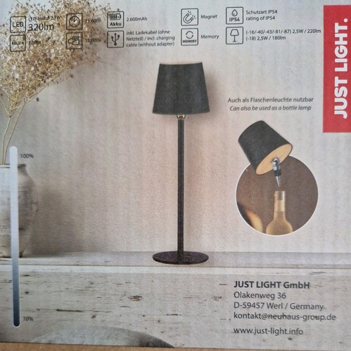 Dimmbar led akku - akku, tischleuchte