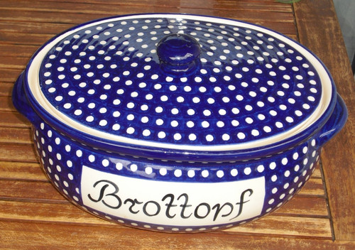 Brottopf keramik mit deckel - brottopf,