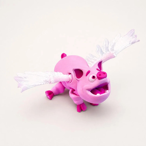 Flying pig bewegliche - flying,