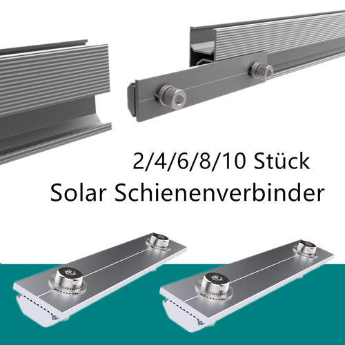 Solar schienenverbinder - 4x,