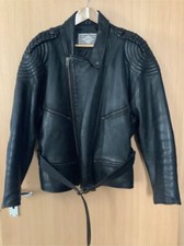 Genuine City Motorrad Lederjacke Gr. 54 schwarz