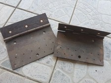 2x alter Truhenbeschlag Schmiedeeisen Türbeschlag geschmiedet Scharnier antik