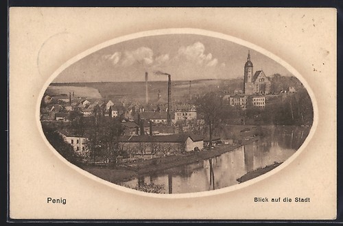 Ansichtskarte penig blick auf - blick,