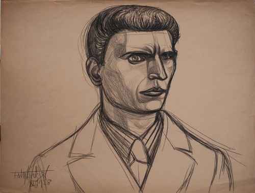 Fritz tröger männerporträt - fritz,