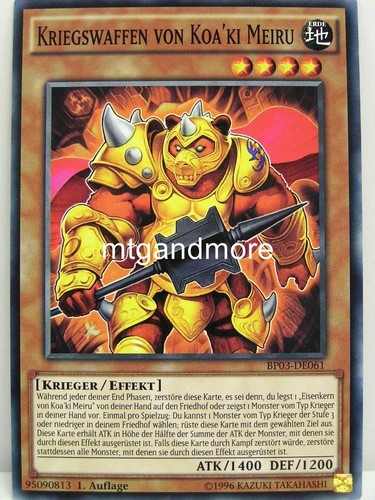 1x kriegswaffen von - yu-gi-oh,