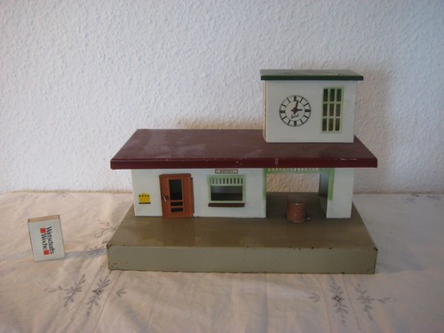 Kibri blech bahnhof mit uhr - kibri,