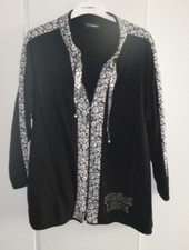 Doris Streich Damen Sweat Jacke, Gr. 52, mit Strasssteinen