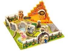 Playtive® Junior Steck Puzzle Echtholz Kinder Spielzeug Zoo Kreativität FSC®