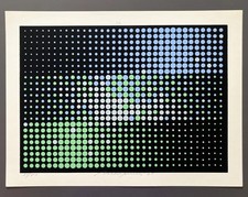 Almir Mavignier, Nr. 12, 3 Exemplare, handsign., num., Permutation, 1960/61