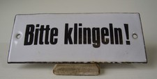 Antikes seltenes Emaile Schild