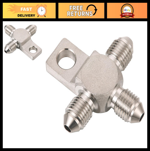 Stainless steel 3an male - stainless, brake