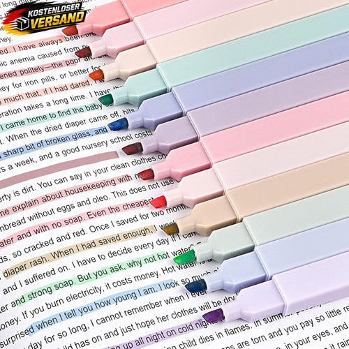 Textmarker pastell set - textmarker, 12