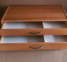 ✅️IKEA Effektiv 2er Schubladen Aufsatz  Furnier dunkel altes System  Buche