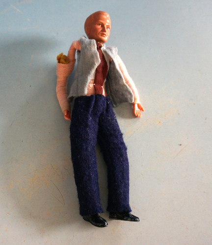 Vintage puppe biegepuppe mann - puppe,