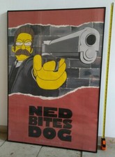 Simpsons NED BITES DOG