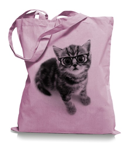 Cat big eyes stoffbeutel - cat,
