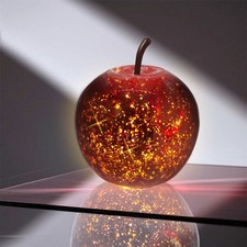 Bruch Glas LED Apfel - Farbe +