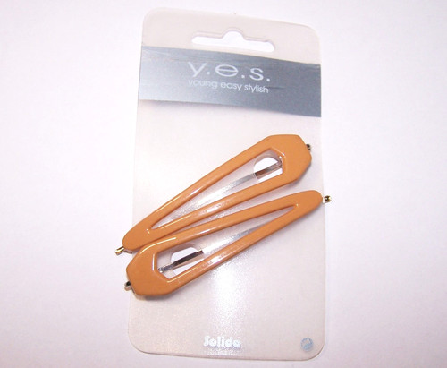 Haarklammer beige - xl,