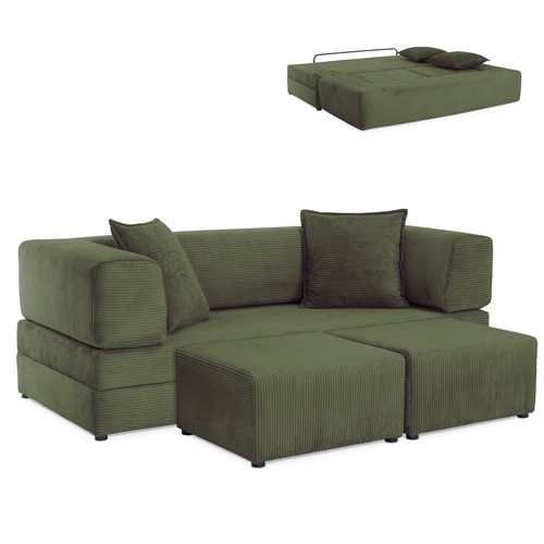 Funktionssofa olive mit - funktionssofa,