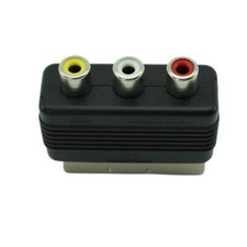 TV Scart Adapter AV 3x Cinch