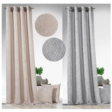 Modern Orient Ösenschal Dekokissen Gold Silber Vorhang Marokko Zwiebel Typ705