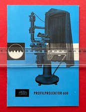 DDR Broschüre Prospekt CARL ZEISS JENA 1956 Profilprojektor 600     ( F21906