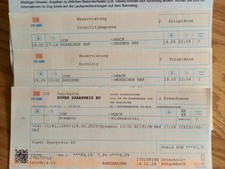 Fahrkarte BREGENZ-MÜNCHEN