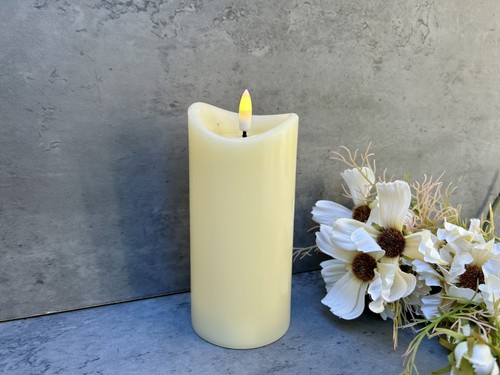 Led kerze warm creme - kerze,