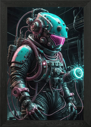 Neon diver cybernetic - diver, —