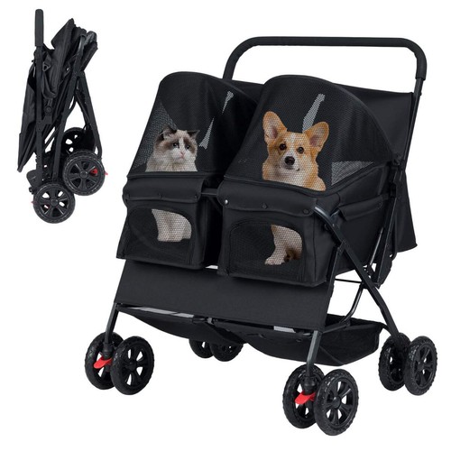 Doppel haustier kinderwagen - haustier,