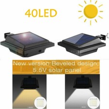 Schwarz 40LEDs Solarlampe für