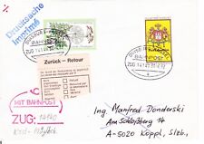 Bahnpost Duisburg-Kassel; Retour-Brief Koppl Salzburg/Österreich  1982 (169)